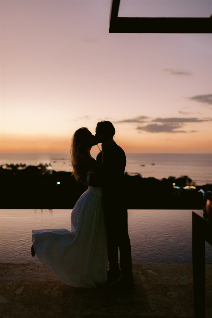 Katie and Justin's love story captured in an oceanfront moment.
